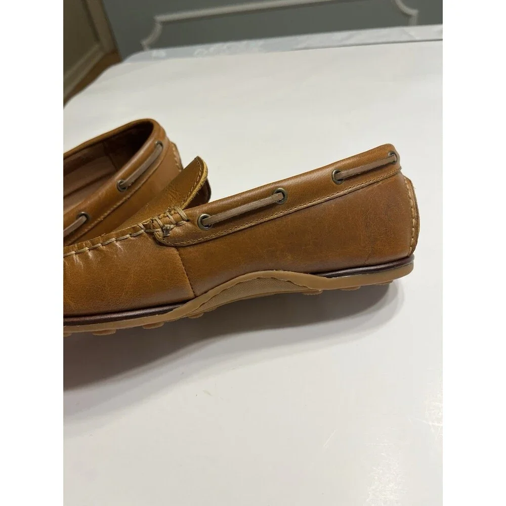 Frye Tan Brown Leather Loafers Men’s Sz 9